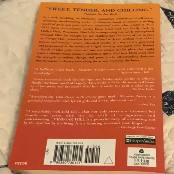 SOLD==Vinegar Hill. A Novel. A. Manette Ansay - Picture 3 of 8
